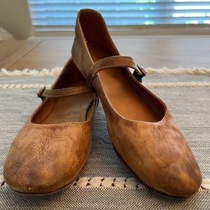 BedStu Shuffle Mary Jane Beige Leather VGUC 8 1/2 8.5